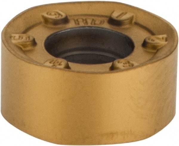 Kennametal - RNGJ1204M0 HD Grade KC725M Carbide Milling Insert - TiN/TiCN/TiN Finish, 0.187" Thick, 12mm Inscribed Circle - A1 Tooling