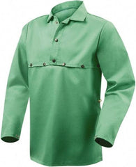 Steiner - Size 4XL, Flame Resistant, Cape Sleeves & Bib - Cotton, 9 oz, Green - A1 Tooling