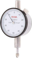 SPI - 1/4" Range, 0-50-0 Dial Reading, 0.001" Graduation Dial Drop Indicator - 1.61" Dial, 0.1" Range per Revolution - A1 Tooling