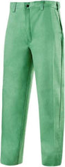 Steiner - Cotton Flame Resistant/Retardant Pants - Zipper Closure, 4 Pockets, 50" Waist, 32" Inseam, Green, ASTM D6413-10 - A1 Tooling