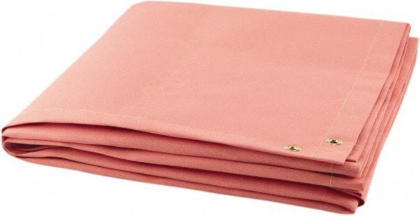 Steiner - 6' High x 6' Wide x 0.016" Thick Acrylic Coated Fiberglass Welding Blanket - Salmon, Grommet - A1 Tooling