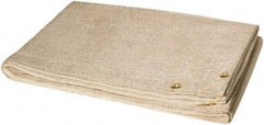 Steiner - 6' High x 10' Wide x 0.035" Thick Fiberglass Welding Blanket - Tan, Grommet - A1 Tooling