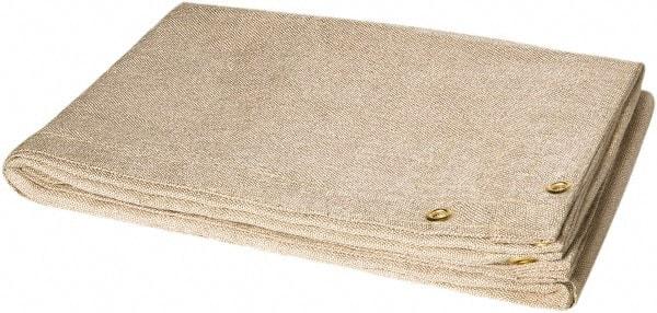 Steiner - 8' High x 6' Wide x 0.035" Thick Fiberglass Welding Blanket - Tan, Grommet - A1 Tooling