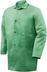 Steiner - Size 2XL Flame Resistant/Retardant Jacket - Green, Cotton, Snaps Closure - A1 Tooling