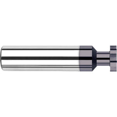 Harvey Tool - 1/4" Cut Diam, 0.03" Cut Width, 1/4" Shank, Straight-Tooth Woodruff Keyseat Cutter - Exact Industrial Supply