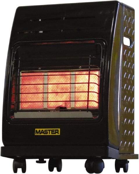 Master - 6,600 to 18,000 BTU, Portable Propane Heater - 20 Lb Fuel Capacity, 15.4" Long x 19.3" Wide x 23-5/8" High - A1 Tooling