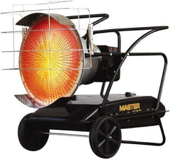 Master - 125,000 BTU, Kerosene/Diesel/Fuel Oil Fired Radiant Heater - 14 Gal Fuel Capacity, 28.4" Long x 28.7" Wide x 40.8" High - A1 Tooling