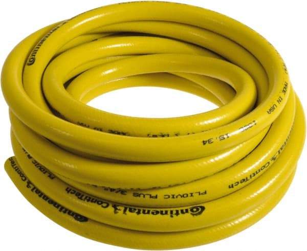 Continental ContiTech - 1" ID x 1.38" OD 50' Long Multipurpose Air Hose - 250 Working psi, -10 to 158°F, Yellow - A1 Tooling