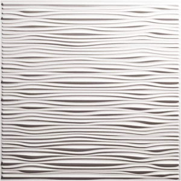 Genesis - Pack of 12 Drifts 23-3/4" x 23-3/4" x 0.11" Vinyl Ceiling Tiles - A1 Tooling