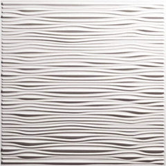 Genesis - Pack of 12 Drifts 23-3/4" x 23-3/4" x 0.11" Vinyl Ceiling Tiles - A1 Tooling