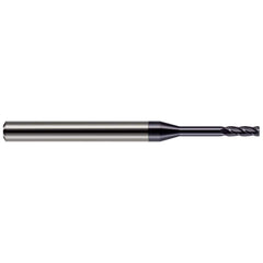 Harvey Tool - Corner Radius & Corner Chamfer End Mills; Mill Diameter (mm): 0.80 ; Mill Diameter (Inch): 1/32 ; Mill Diameter (Decimal Inch): 0.0310 ; End Type: Corner Radius ; Corner Radius (Decimal Inch): 0.0100 ; Number of Flutes: 4 - Exact Industrial Supply