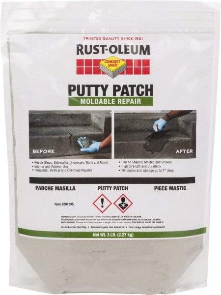 Rust-Oleum - 3 Lb Bag Concrete Saver - Gray, 1.5 Sq Ft at 1/4" Thick Coverage, Portland Cement - A1 Tooling