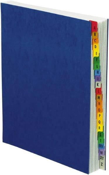 Pendaflex - 8-1/2 x 11", Letter Size, Blue, A-Z Indexed Expanding Files - Assorted Tab Cut Location - A1 Tooling