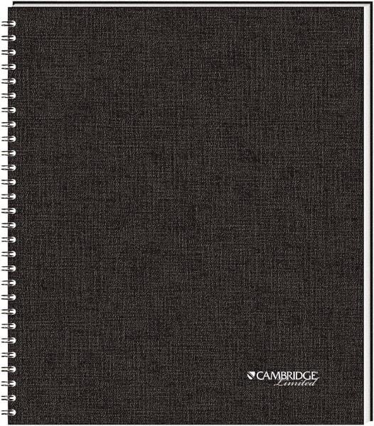 Cambridge - 80 Sheet, 8-1/2 x 11-3/4", Legal (Style) Meeting Notebook - Black - A1 Tooling