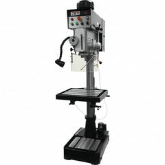 Jet - 10-7/16" Swing, Geared Head Drill & Tap Press - Variable Speed, 2 hp, Three Phase - A1 Tooling