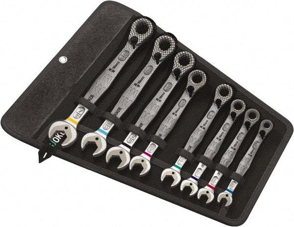 Wera - 11 Piece, 8mm to 19mm, Combination Wrench Set - Metric Measurement Standard, Chrome Vanadium Finish, Comes in Nylon Pouch - A1 Tooling