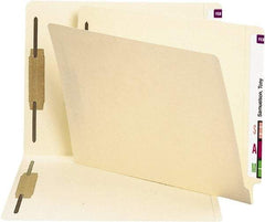 SMEAD - 8-1/2 x 11", Letter Size, Manila, File Folders with End Tab - 11 Point Stock, Straight Tab Cut Location - A1 Tooling