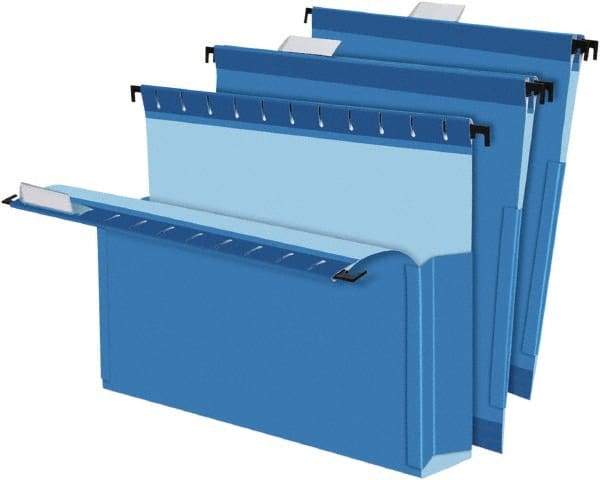 Pendaflex - 8-1/2 x 11", Letter Size, Blue, Hanging File Folder - 1/5 Tab Cut Location - A1 Tooling