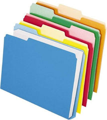 Pendaflex - 8-1/2 x 11", Letter Size, Assorted Colors, File Folders with Top Tab - 11 Point Stock, 1/3 Tab Cut Location - A1 Tooling