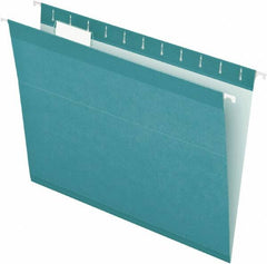 Pendaflex - 8-1/2 x 11", Letter Size, Aqua, Hanging File Folder - 11 Point Stock, 1/5 Tab Cut Location - A1 Tooling