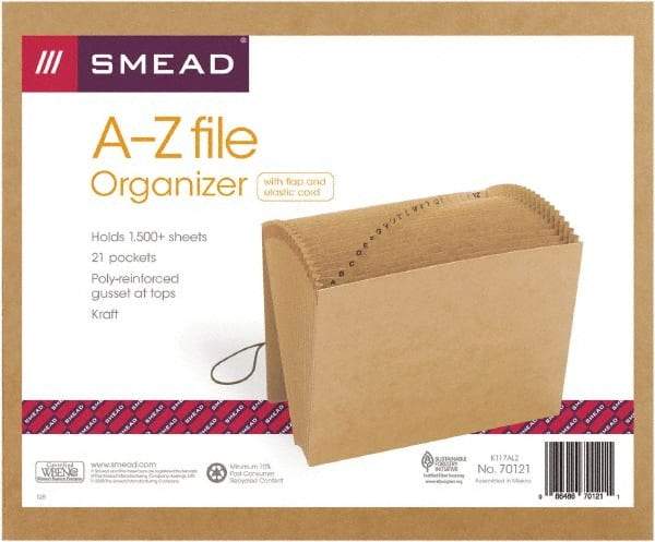 SMEAD - 8-1/2 x 11", Letter Size, Kraft, A-Z Indexed Expanding Files - A1 Tooling