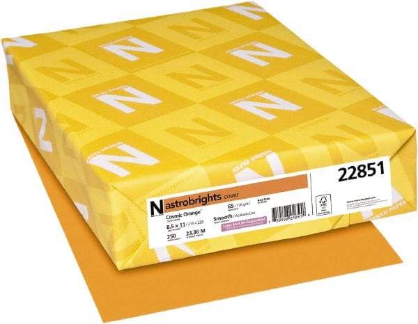 Neenah Paper - 8-1/2" x 11" Cosmic Orange Colored Copy Paper - Use with Laser Printers, Copiers, Inkjet Printers - A1 Tooling