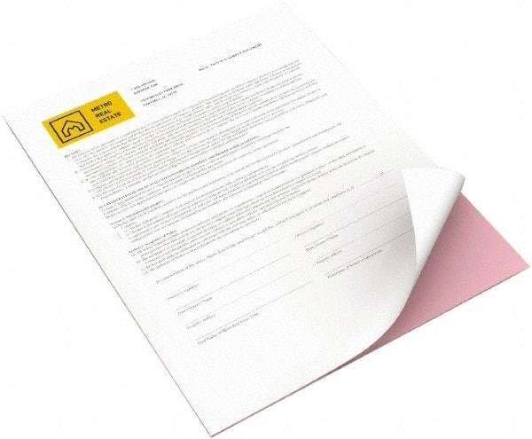 Xerox - 8-1/2" x 11" Pink & White Digital Carbonless Paper - Use with Laser Copiers, Laser Printers - A1 Tooling