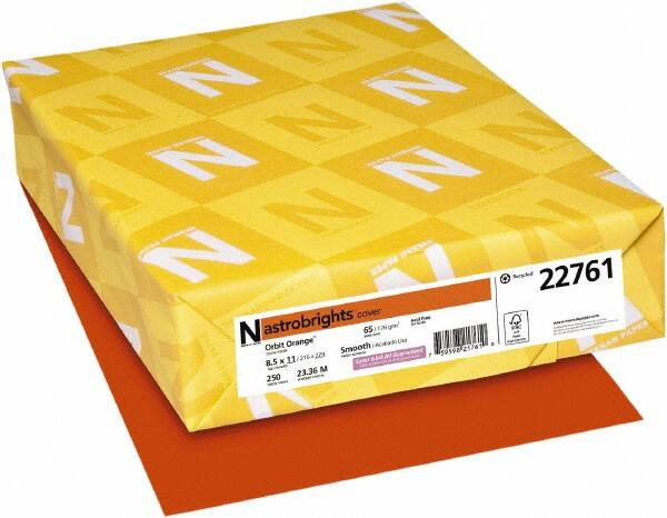 Neenah Paper - 8-1/2" x 11" Orbit Orange Colored Copy Paper - Use with Laser Printers, Copiers, Inkjet Printers - A1 Tooling