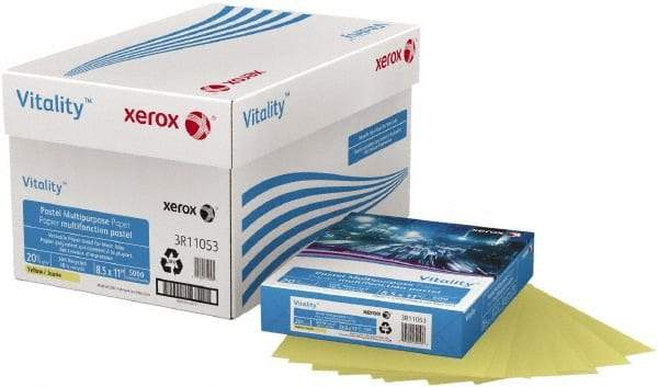 Xerox - 8-1/2" x 11" Yellow Colored Copy Paper - Use with Copiers, Printer, Fax Machines - A1 Tooling