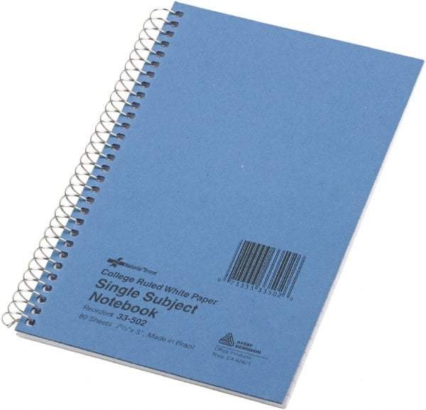 National Brand - 80 Sheet, 8-3/4 x 10", College Ruled Check Register Accounting System - Blue - A1 Tooling