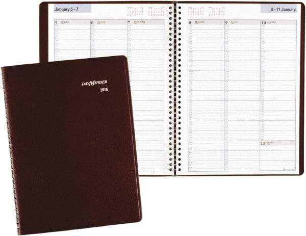 DayMinder - 52 Sheet, 8 x 11", Appointment Book - Burgundy - A1 Tooling