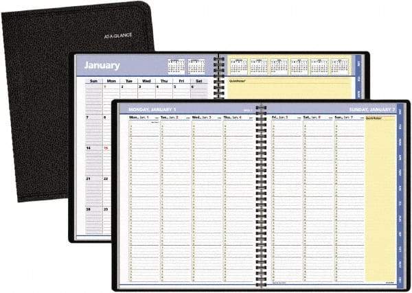 AT-A-GLANCE - 32 Sheet, 8-1/4 x 10-7/8", Weekly/Monthly Planner - Black - A1 Tooling