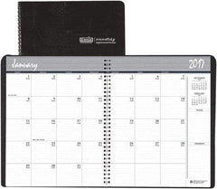 House of Doolittle - 12 Sheet, 8-1/2 x 11", Monthly Planner - Black - A1 Tooling