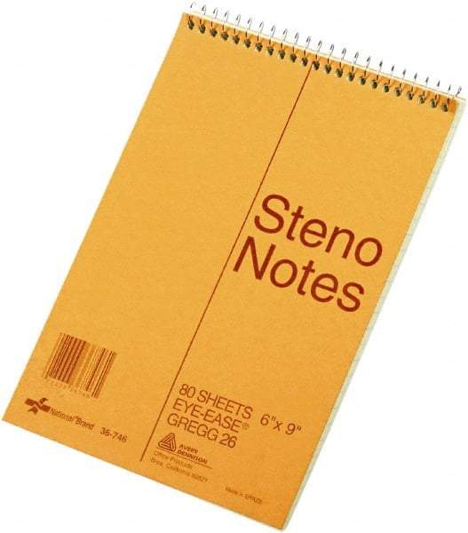 National Brand - 80 Sheet, 6 x 9", Gregg Steno Book - Brown - A1 Tooling