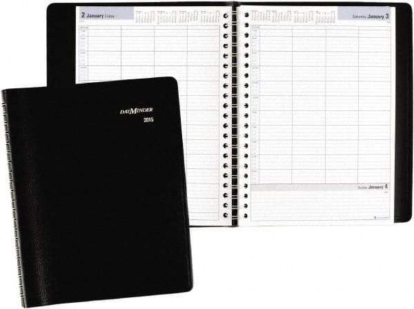 AT-A-GLANCE - 312 Sheet, 7-7/8 x 11", Group Daily Appointment Book - Black - A1 Tooling