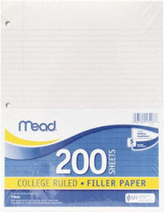 Mead - 200 Sheet, 8-1/2 x 11", College Ruled Filler Paper - White - A1 Tooling