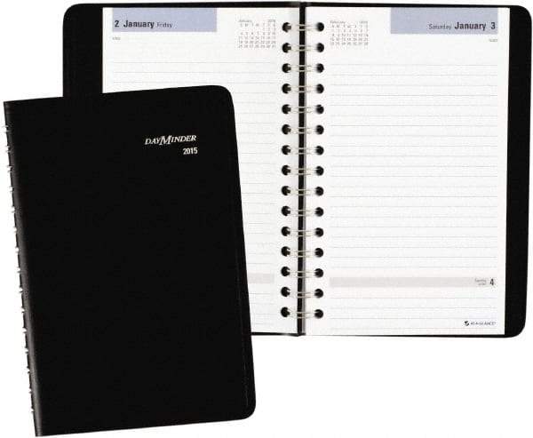 AT-A-GLANCE - 312 Sheet, 4-7/8 x 8", Appointment Book - Black - A1 Tooling