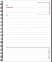 Mead - 80 Sheet, 8-1/4 x 11", Guided Business Notebook - Black - A1 Tooling