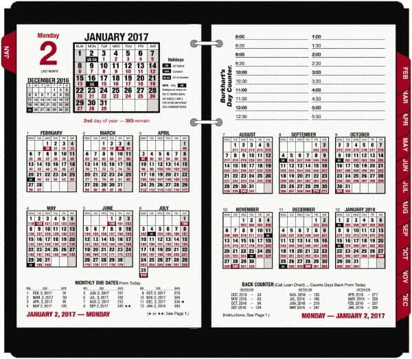 AT-A-GLANCE - 215 Sheet, 4-1/2 x 7-3/8", Desk Calendar Refill - White - A1 Tooling