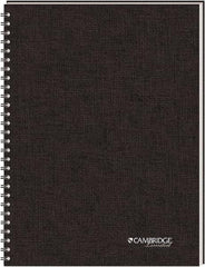 Cambridge - 80 Sheet, 5 x 8", Legal (Style) Meeting Notebook - Black - A1 Tooling