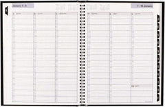 DayMinder - 52 Sheet, 8 x 11", Appointment Book - Black - A1 Tooling