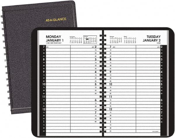 AT-A-GLANCE - 365 Sheet, 4-7/8 x 8", Appointment Book - Black - A1 Tooling