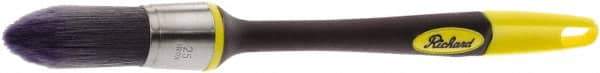 Richard - 1" Oval Polyester Trim Brush - 2-1/4" Bristle Length, 7-3/8" Rubber Sash Handle - A1 Tooling