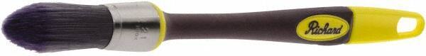 Richard - 7/8" Oval Polyester Trim Brush - 2-1/8" Bristle Length, 7" Rubber Sash Handle - A1 Tooling