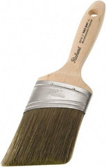 Richard - 3" Oval/Angle Polyester Angular Brush - 3-1/4" Bristle Length, 5-3/4" Wood Sash Handle - A1 Tooling