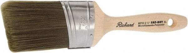 Richard - 2-1/2" Oval/Angle Polyester Angular Brush - 3-1/8" Bristle Length, 5-1/2" Wood Sash Handle - A1 Tooling