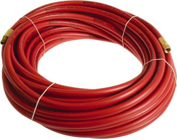 Continental ContiTech - 1/2" ID x 0.78" OD 75' Long Multipurpose Air Hose - MNPT x FNPT Ends, 300 Working psi, -10 to 158°F, 1/2" Fitting, Red - A1 Tooling