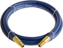 Continental ContiTech - 3/8" ID x 0.6" OD 3' Long Multipurpose Air Hose - MNPT x MNPT Ends, 300 Working psi, -10 to 158°F, 1/4" Fitting, Blue - A1 Tooling