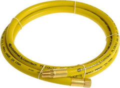 Continental ContiTech - 1/4" ID x 0.45" OD 3' Long Multipurpose Air Hose - MNPT x FNPT Ends, 300 Working psi, -10 to 158°F, 1/4" Fitting, Yellow - A1 Tooling