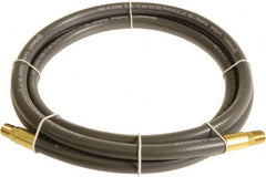 Continental ContiTech - 3/8" ID x 0.6" OD 10' Long Multipurpose Air Hose - MNPT x MNPT Ends, 300 Working psi, -10 to 158°F, 1/4" Fitting, Gray - A1 Tooling